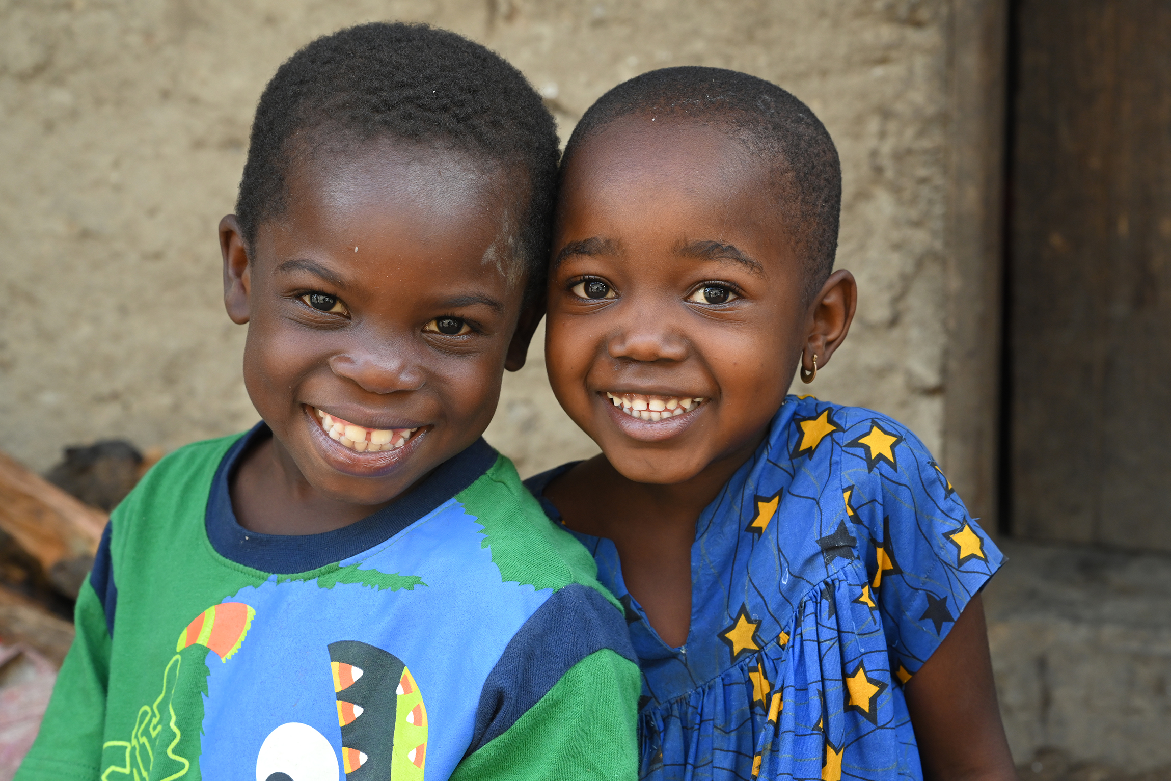 boy and girl smiling